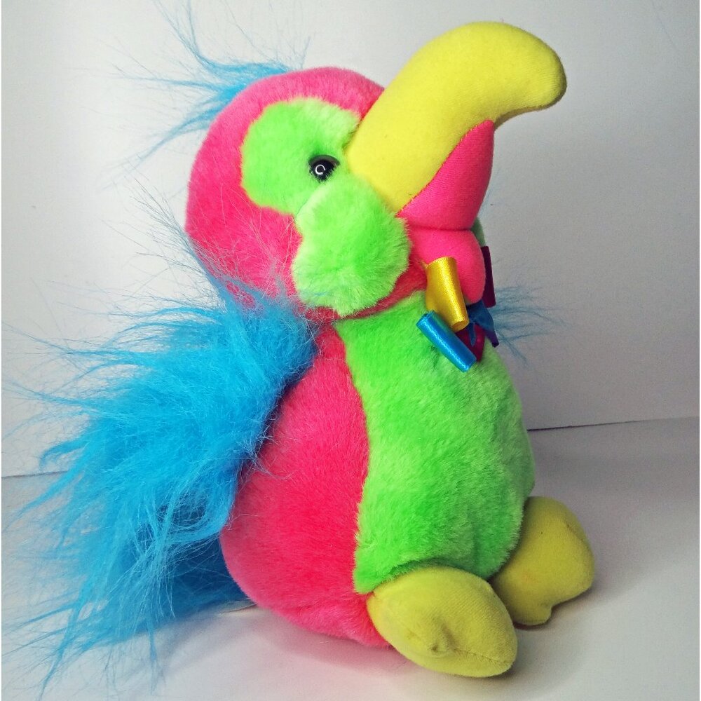 Vintage Friends Forever Parrot 9" Pink / Green New Old Stock from Retail Store
